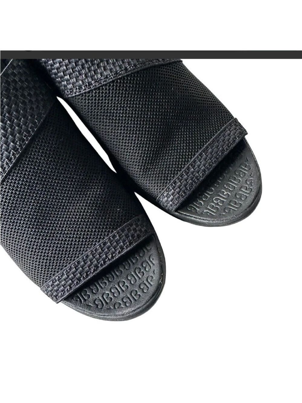 BZees Molly black sling back open toe sandals Woman’s size 6.5 M - Picture 10 of 16